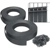 Image de vounot® Kit de lamelles Occultantes PVC 150m x 4.7cm 300 Clips Brise Vue de Qualité Bandes de Protection pour Panneau Grillagé Clôtures Rigides Gris