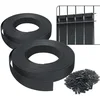 Image de vounot® Kit de lamelles Occultantes PVC 150m x 4.7cm 300 Clips Brise Vue de Qualité Bandes de Protection pour Panneau Grillagé Clôtures Rigides Noir (Lot de 2)