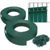 Image de VOUNOT® Kit de lamelles Occultantes PVC 150m x 4.7cm 300 Clips Brise Vue de Qualité Bandes de Protection pour Panneau Grillagé Clôtures Rigides Vert