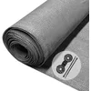 Image de vounot® Brise Vue Occultant en HDPE 150g/m² avec Attaches et Clips de Fixation Protection Rayons UV Résistant aux Déchirures et au Vent Protection pour Jardin Balcon 1x20m Gris