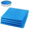 Image de VOUNOT® Bâche à Bulles Piscine Ronde Ø3.05m Épaisseur 120 µm Bâche Solaire Chauffante Film Thermique à Découper pour Réchauffer l’Eau Bleu