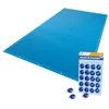 Image de VOUNOT® Bâche Piscine Rectangulaire en Polyéthylène 160g/m2 Bâche Imperméable Résistante Double Couche avec Oeillets en Aluminium Couverture Étanche 4x7m Bleu Foncé
