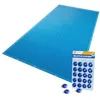 Image de VOUNOT® Bâche Piscine Rectangulaire en Polyéthylène 160g/m2 Bâche Imperméable Résistante Double Couche avec Oeillets en Aluminium Couverture Étanche 4x9m Bleu Foncé