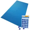 Image de VOUNOT® Bâche Piscine Rectangulaire en Polyéthylène 160g/m2 Bâche Imperméable Résistante Double Couche avec Oeillets en Aluminium Couverture Étanche 5x10m Bleu Foncé