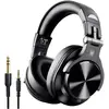 Image de OneOdio Fusion A70 Micro-casque supra-auriculaire Bluetooth Stereo noir Audio haute résolution micro-casque, coques pivotantes pour DJ