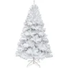 Image de Uten Sapin de Noël Blanc Artificiel 210cm Arbre de Noël Décoration Fêtes de Noël avec Support en Métal 1000 Branches