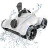 Image de WYBOT Grampus 400 Robot Piscine, Super Aspiration 150W, Double Moteur, 3 Options de Durée de Travail, Angle de Buse Réglable, Adapté aux Piscines à Fond Plat