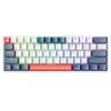 Image de MACHENIKE K500-B61 Clavier mécanique filaire 60 % avec switchs rouges et éclairage RGB - Disposition QWERTY US