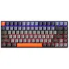 Image de Machenike K500A-B84 Clavier filaire 75 %, disposition QWERTY US, interrupteur rouge, rétroéclairage LED, gris clair