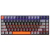 Image de Machenike K500A-B84 Clavier filaire 75 %, disposition QWERTY US, interrupteur marron, rétroéclairage LED, gris foncé