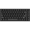 Image de AJAZZ AK820 clavier mécanique filaire 75 %, disposition QWERTY US, interrupteurs linéaires remplaçables à chaud, montage sur joints (gasket mount), rétroéclairage blanc, 83 touches avec molette de volume CNC, mousse Poron, capuchons en PBT de profil OEM, compatible PC/Windows/Mac, interrupteur rouge - noir