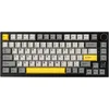 Image de Ajazz AK820 Pro 75 % - Clavier mécanique tri-mode, disposition QWERTY US, montage sur joints, filaire/Bluetooth/2.4G, écran TFT, rétroéclairage RGB, tourelles remplaçables à chaud, mousse d’amortissement sonore, tourelles en PBT, compatible avec Windows/Mac/PC, interrupteur volant Poisson volant Gris