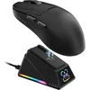 Image de AJAZZ AJ159 APEX Souris Gaming Sans Fil Tri-Mode Noire - Capteur PAW3950, DPI 42000, RGB, Charge Magnétique, pour Bureau et Jeu