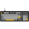 Image de AJAZZ AK980 Clavier mécanique filaire, format 98 %, disposition QWERTY US, montage à joints, rétroéclairage multicolore - prise en charge du remplacement à chaud - Daydream Switch - Noir et gris