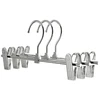Image de SNSP Cintres à Pinces en Acier Inoxydable pour Pantalons, Lot de 10 - Organisation de Penderie et Rangement Vêtement