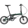 Image de DAHON K-Feather Vélo électrique pliant avec moteur de moyeu arrière et batterie 24 V 5 Ah, pneu 16" x 1,5" - Vert forêt