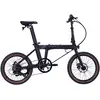 Image de DAHON Hemingway E Vélo pliant électrique avec moteur moyeu arrière et batterie intégrée à la tige de selle 36 V 9,5 Ah 20 x 2,0 pouces - Noir jais