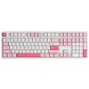 Image de Akko Prunus Lannesiana 3108 V3 Clavier de jeu filaire remplaçable à chaud avec LED blanche PBT double shot Cherry Profile pour Mac et Win - Interrupteur rose givré