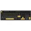 Image de Akko Clavier de jeu 3108 V3, noir et doré, clavier pleine taille remplaçable à chaud avec LED blanche PBT double shot Cherry Profile touches pour Mac et Win Frost Pink Switch
