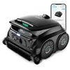 Image de WYBOT B1 Robot nettoyeur de piscine sans fil, nettoyage du fond et des parois, autonomie de 120 min pour piscines enterrées et hors-sol, navigation intelligente, stationnement automatique - Noir et vert