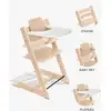 Image de Tripp Trapp® Pack Chaise haute + Baby Set + Plateau Naturel / Blanc