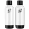 Image de SodaStream Bouteille de Voyage : Pack de 2 Bouteilles 1L sans BPA, Compatible Lave-Vaisselle, Technologie Snap & Lock pour Fraîcheur