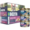 Image de BOZITA Mousse Wild Mix 12 x 85 g   Nourriture Humide pour Chats Gourmet en Petites doses   avec postbiotiques pour Soutenir Une Flore intestinale Saine avec Renne, cerf et Sanglier   Aliment Complet