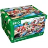 Image de Brio World - 33052 - Circuit de Chemin de Fer Deluxe - Coffret Complet de 87 pièces - Circuit de Train en Bois sur 2 Niveaux - Jouet Mixte à partir de 3 Ans