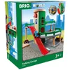 Image de Brio World - 33204 - Garage Rail / Route - Accessoire pour circuit de train en bois - 3 niveaux - Véhicules inclus - Action de jeu sans pile - Jouet pour garçons et filles dès 3 ans