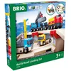 Image de BRIO World - 33210 - Circuit Rail Route Transport de Roches - Coffret complet 32 pièces - Circuit de train en bois sur 2 niveaux - Jouet pour garcons et filles à partir de 3 ans
