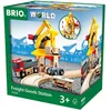 Image de Brio World - 33280 - Grue de Chargement de Marchandises - Accessoire pour circuit de train en bois - Action de jeu sans pile - Jouet pour garçons et filles dès 3 ans