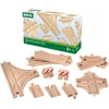 Image de BRIO World - 33307 - Coffret Evolution Avance 11 Rails - Accessoire pour circuit de train en bois - Assortiment de rails - Inclus : aiguillages atypiques - Jouet pour garçons et filles dès 3 ans