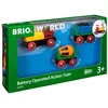 Image de BRIO World - 33319 - Train de Marchandises avec Lumière - Train électrique avec Fonction Lumineuse - pour Circuit de Train en Bois - Jouet pour garçons et Filles dès 3 Ans