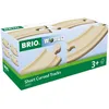 Image de BRIO World - 33337 - Petits Rails Courbes 90 mm - Accessoire pour circuit de train en bois - Jouet pour garçons et filles à partir de 3 ans