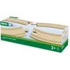 Image de BRIO World - 33342 - Grands Rails Courbes 170 mm - Accessoire pour circuit de train en bois - Jouet pour garçons et filles à partir de 3 ans