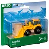 Image de BRIO World - 33436 - Tractopelle - Accessoire pour circuit de train en bois - Avec connexions aimantées - Action de jeu sans pile - Jouet pour garçons et filles dès 3 ans