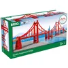 Image de BRIO World - Double Pont Suspendu - Pont Jouet Enfant 3 Ans et Plus - Compatible Circuits Train Bois - 63368300