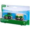 Image de BRIO World - 33799 - Tracteur et Remorque - Accessoire pour circuit de train en bois - Thème ferme / bucheron - Jouet pour garçons et filles à partir de 3 ans