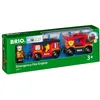 Image de BRIO World - 33811 - Camion de Pompiers Son et Lumière - Piles incluses - pour Circuit de Train en Bois - Jouet pour garçons et Filles à partir de 3 Ans