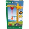 Image de Brio World - 33835 - Grande Grue Lumineuse - Accessoire pour circuit de train en bois - Piles incluses - Jouet pour garçons et filles à partir de 3 ans