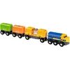 Image de Brio World - 33982 - Long Train de Marchandises - Pour circuit de train en bois - Système d'attache aimantée - Jouet pour garçons et filles à partir de 3 ans