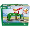 Image de BRIO World - 33996 - Grue Double Voie de Chargement - Action de Jeu sans Pile/avec Aimant - Figurine Incluse - Jouet pour garçons et Filles à partir de 3 Ans