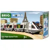 Image de BRIO World - TGV INOUI SNCF 37 cm - Fidèle au Vrai Train - Jouets pour Circuit de Train en Bois - 2 locomotives, 2 Wagons, 1 Personnage - Garçon ou Fille dès 3 Ans - 36087