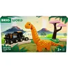 Image de BRIO World - 36098 - Circuit Dinosaure - Coffret Complet 12 pièces - Action de Jeu sans Pile - Dinosaure Inclus - Circuit de Train en Bois - Jouet Mixte à partir de 3 Ans