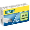 Image de Rapid Agrafes en fil souple Standard N°26, Longueur 6 mm, 1000 Agrafes, Agrafe jusqu’à 20 feuilles, Fil galvanisé, 24861300