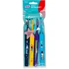 Image de TePe Kids Select Compact X-Soft - Petite brosse à dents extra souple - Pour les enfants à partir de 3 ans - Lot de 8 pièces, motifs d’animaux colorés