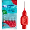 Image de TePe Brossettes interdentaires Original - Nettoyage facile des espaces interdentaires - 1 x 8 brossettes - Diamètre 0,5mm - Rouge