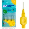 Image de Brossettes Interdentaires, Originales, Jaune 0.7mm/ISO 4, 8pcs, élimine la plaque dentaire, nettoyage efficace entre les dents, pour espaces intermédiaires (Lot de 2)
