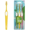 Image de Brosses à dents TePe Supreme, Souples, Couleurs assorties, 3pcs, pack famille, efficaces pour l'élimination de la plaque dentaire, brins sur deux niveaux pour un nettoyage précis, brins souples