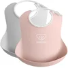 Image de BabyBjörn Bavoir, lot de 2, Gris/Rose pastel